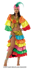 Location Déguisement Bresilienne Adulte / Location Costume Danseuse Brésil Femme / La Maison Du Déguisement