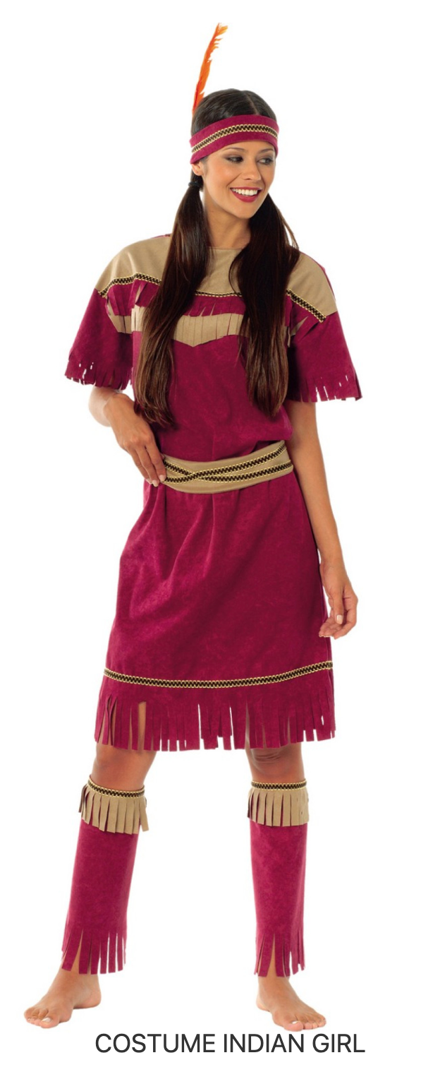 Location Déguisement Indienne Adulte / Location Costume Indian Girl / La Maison Du Déguisement