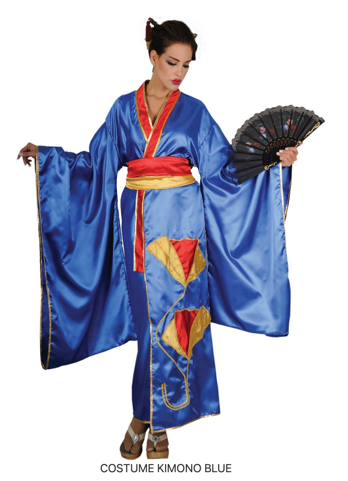 Location Déguisement Japonaise Bleu Adulte / Location Costume Kimono Geisha Femme / La Maison Du Déguisement