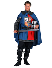Location Déguisement Chevalier Médiéval Bleu Adulte / Location Costume Croisé Bleu Homme / La Maison Du Déguisement
