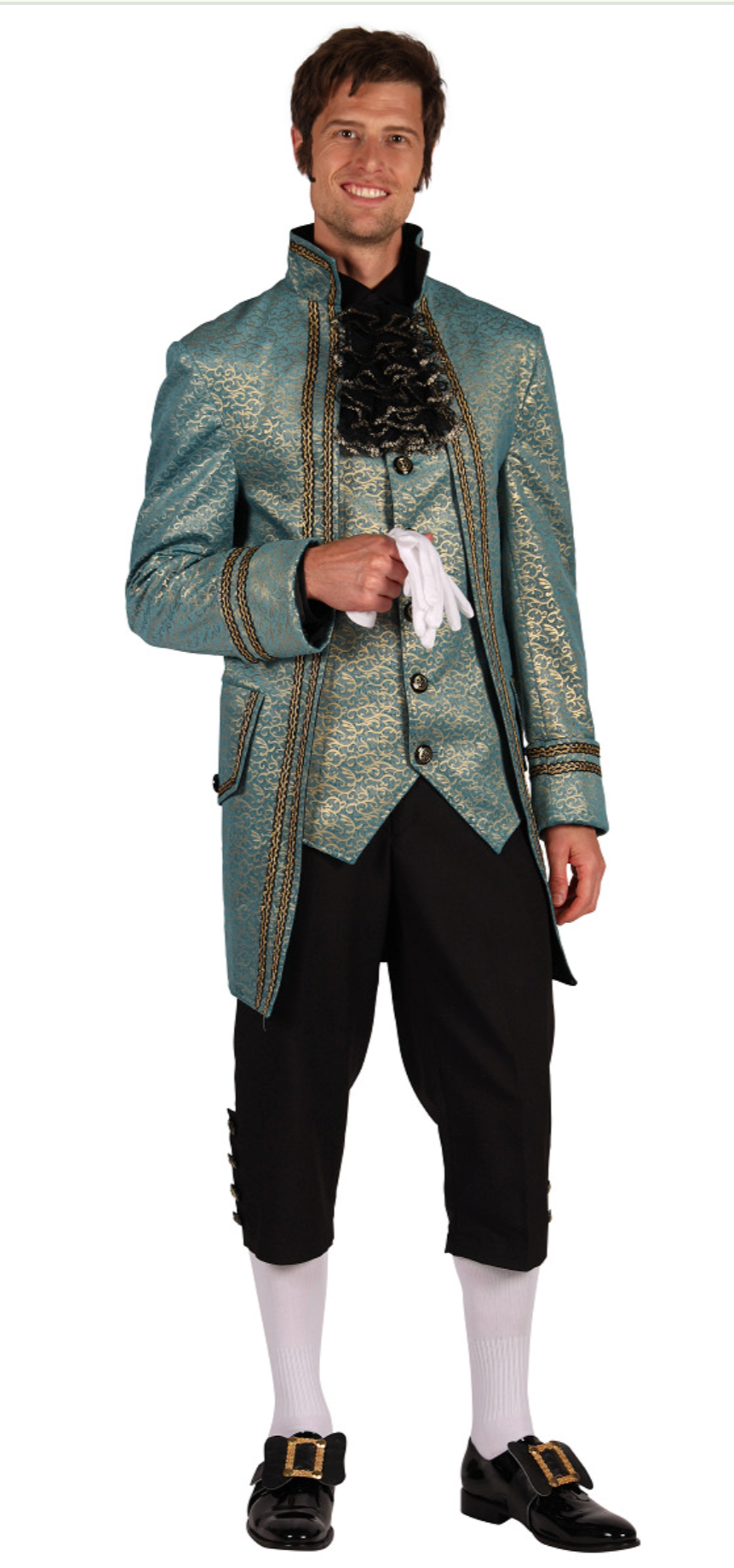 Location Déguisement Marquis Versailles Bleu Turquoise  Homme / Location Costume Louis XVI Luxe Adulte / La Maison Du Déguisement
