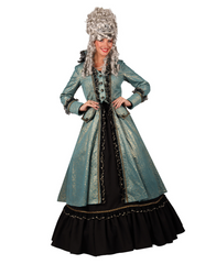 Location Déguisement Marquise Bleu Turquoise Adulte / Location Costume Robe Versailles Marie Antoinette / La Maison Du Déguisement