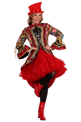 Location Déguisement Veste Dames Jas Carnaval Fiesta Flowers Adulte / Location Costume Manteau Marquise Flowers Femme / La Maison Du Déguisement