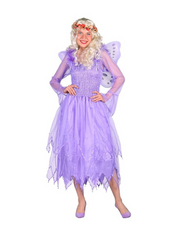 Location Déguisement Fée violet Femme / Location Costume Robe Elfe Violet Adulte / La Maison Du Déguisement
