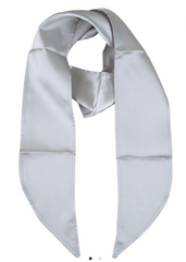 Foulard Argent / Écharpe en Satin Argent / La Maison Du Déguisement