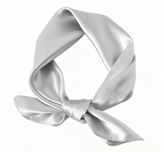 Foulard Argent / Écharpe en Satin Argent / La Maison Du Déguisement