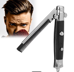 Couteau Peigne Cran d'arrêt / Peigne Pliable pour Hommes avec Interrupteur Automatique / La Maison Du Déguisement