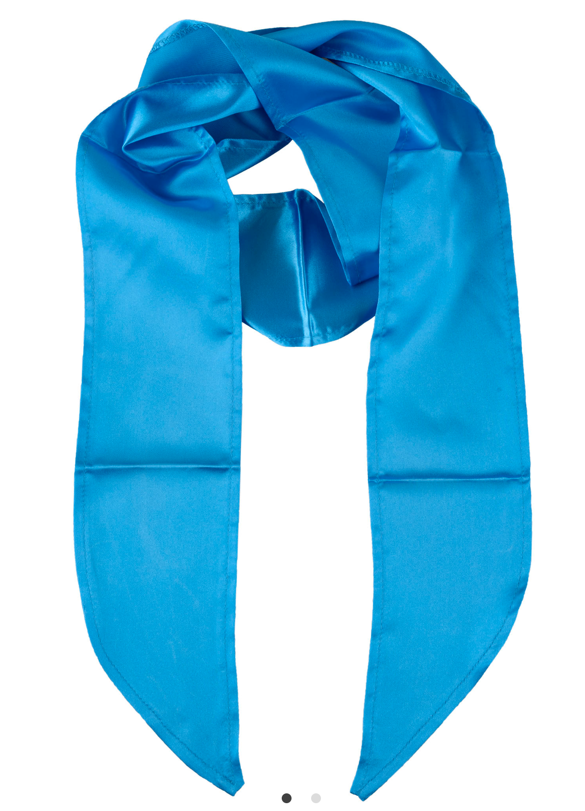 Foulard Bleu Turquoise / Écharpe en Satin Bleu / La Maison Du Déguisement