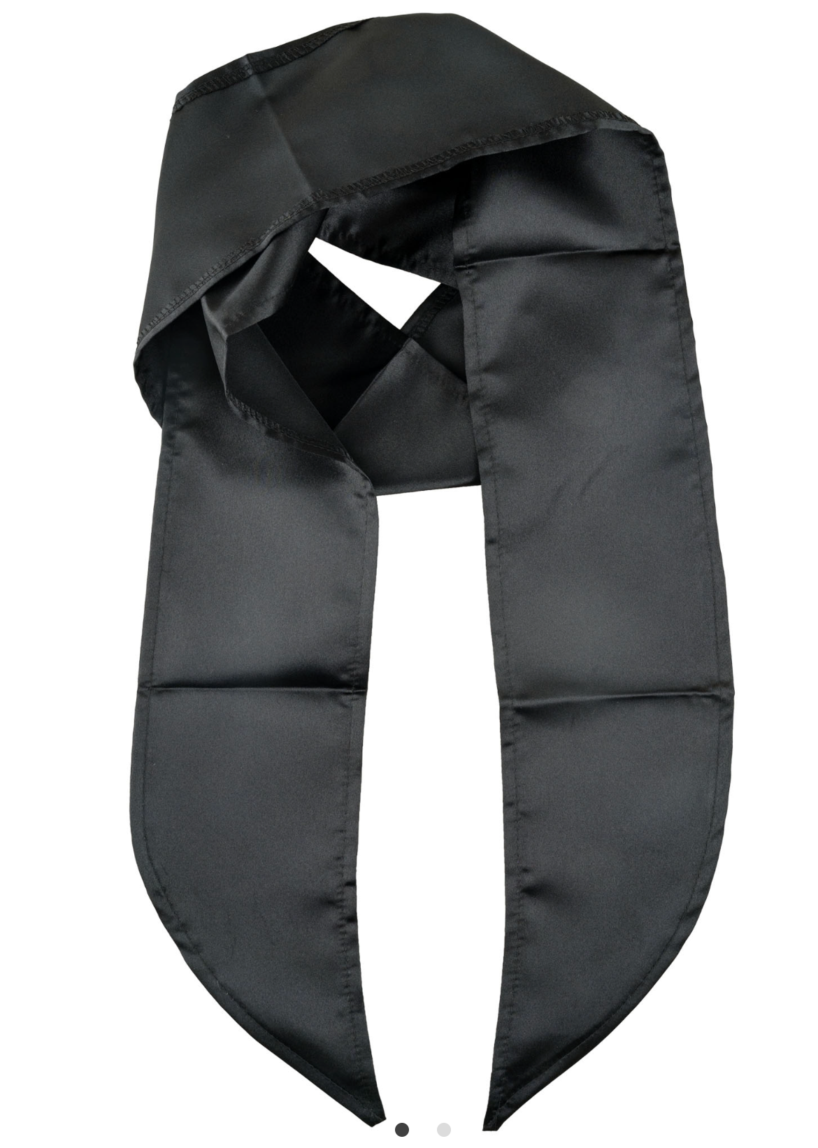 Foulard Noir / Écharpe en Satin Noir / La Maison Du Déguisement