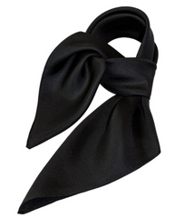 Foulard Noir / Écharpe en Satin Noir / La Maison Du Déguisement