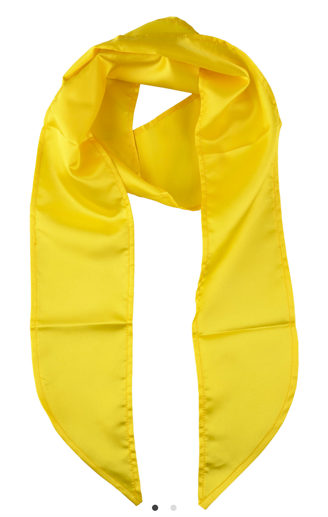 Foulard Jaune / Écharpe en Satin jaune / La Maison Du Déguisement