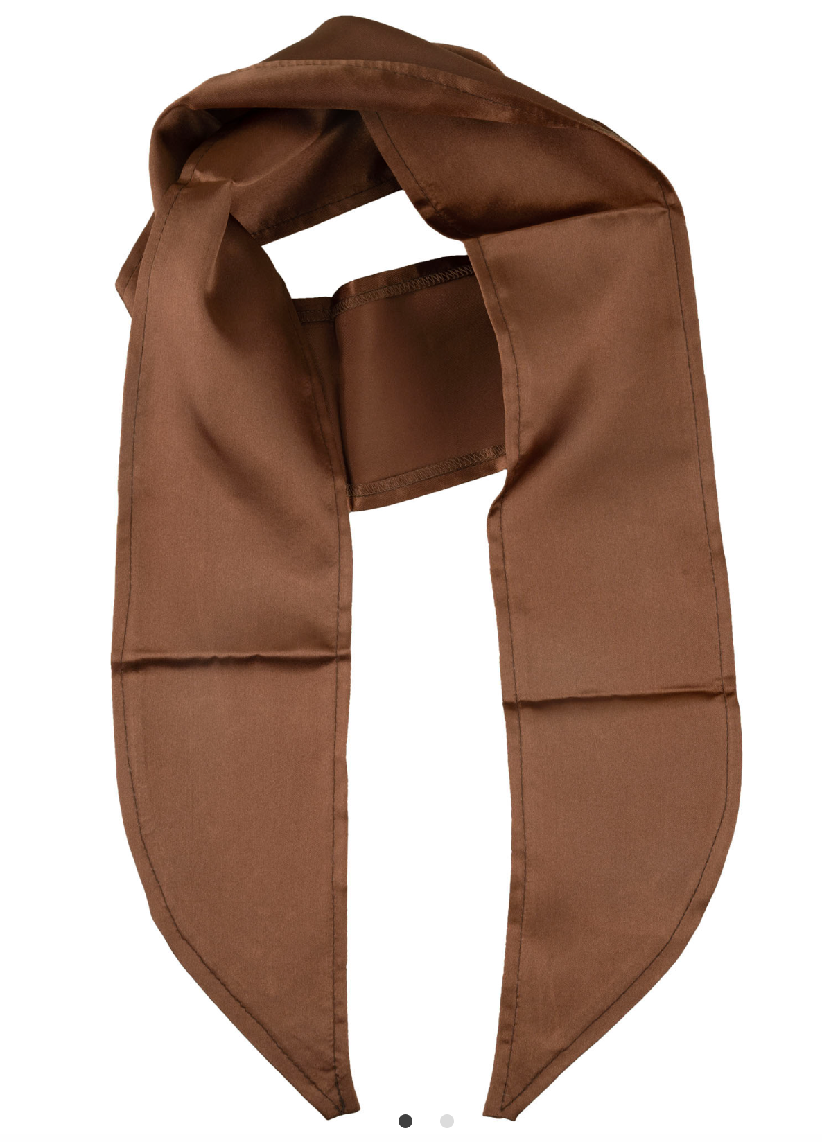 Foulard Marron / Écharpe en Satin Marron / La Maison Du Déguisement