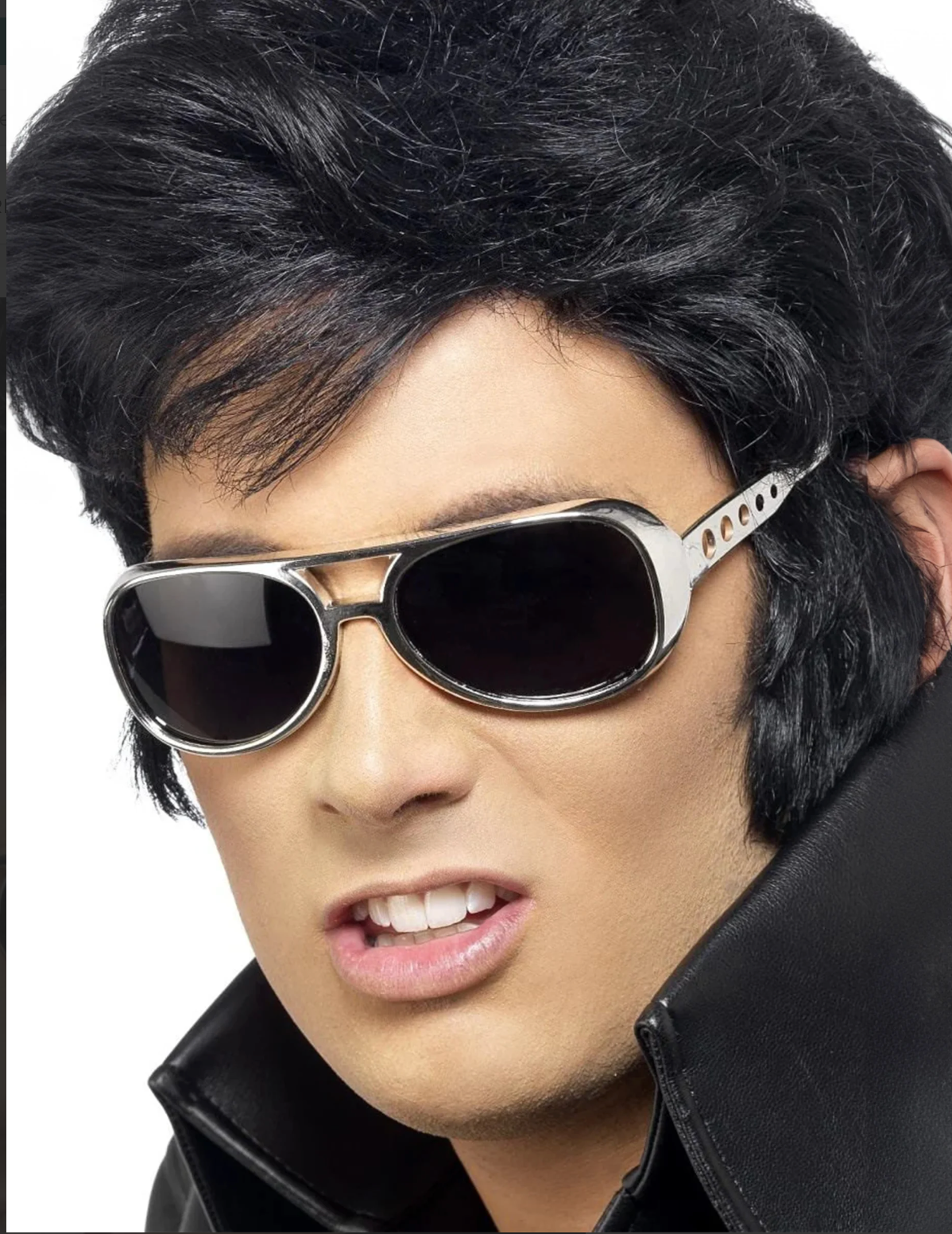 Lunettes Elvis Argent / Lunettes Rock Elvis Argent / Lunettes party Rock 'n Roll star / La Maison Du Déguisement