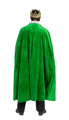 Location Déguisement Cape De Roi Vert / Location Cape De Reine Vert / Location Manteau Royal Vert / La Maison Du Déguisement