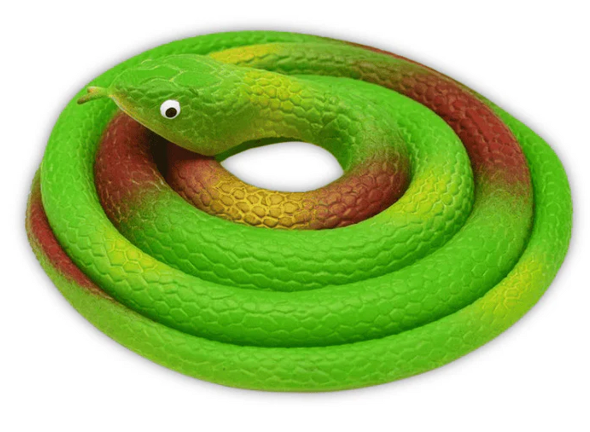 Serpent En Souple / Serpent Latex Réaliste Vert / La Maison Du Déguisement