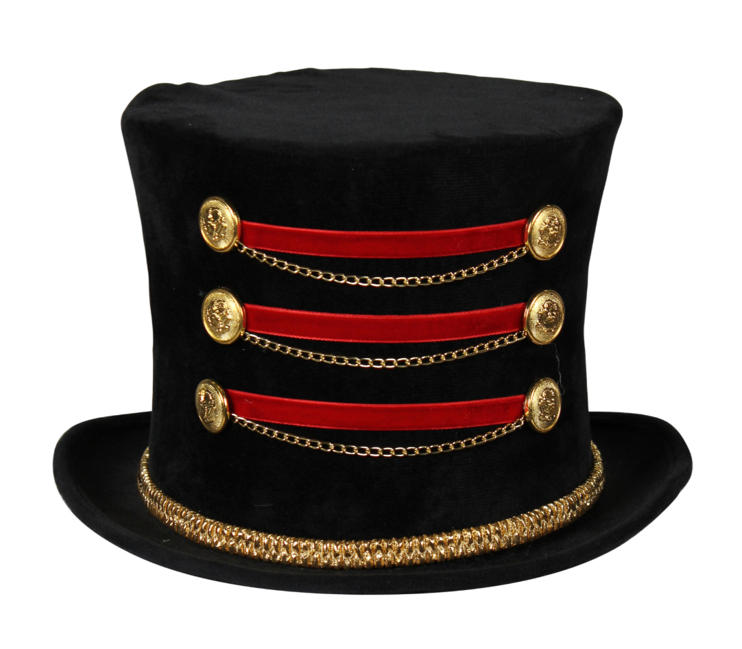Location Chapeau Directeur De Cirque Luxe / Location Chapeau Dompteur De Cirque / Location Chapeau Haut de Forme Monsieur Loyal Luxe / La Maison Du Déguisement