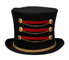 Location Chapeau Directeur De Cirque Luxe / Location Chapeau Dompteur De Cirque / Location Chapeau Haut de Forme Monsieur Loyal Luxe / La Maison Du Déguisement