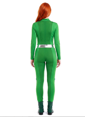 Location Déguisement Totally Spies™ vert Sam Femme / Location Costume Combinaison Espionne Vert Adulte / La Maison Du Déguisement