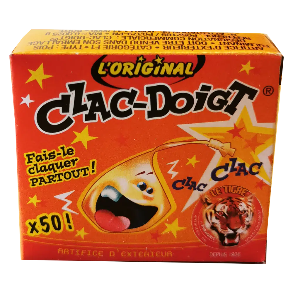 Clac’ Doigts / Pétards Claque doigts LE TIGRE® / La Maison Du Déguisement