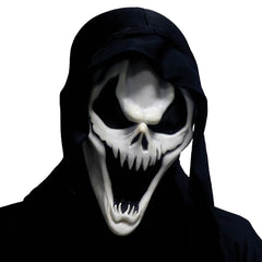 Masque Latex Crâne Noir / Masque Souple Dark Skull Luxe / La Maison Du Déguisement