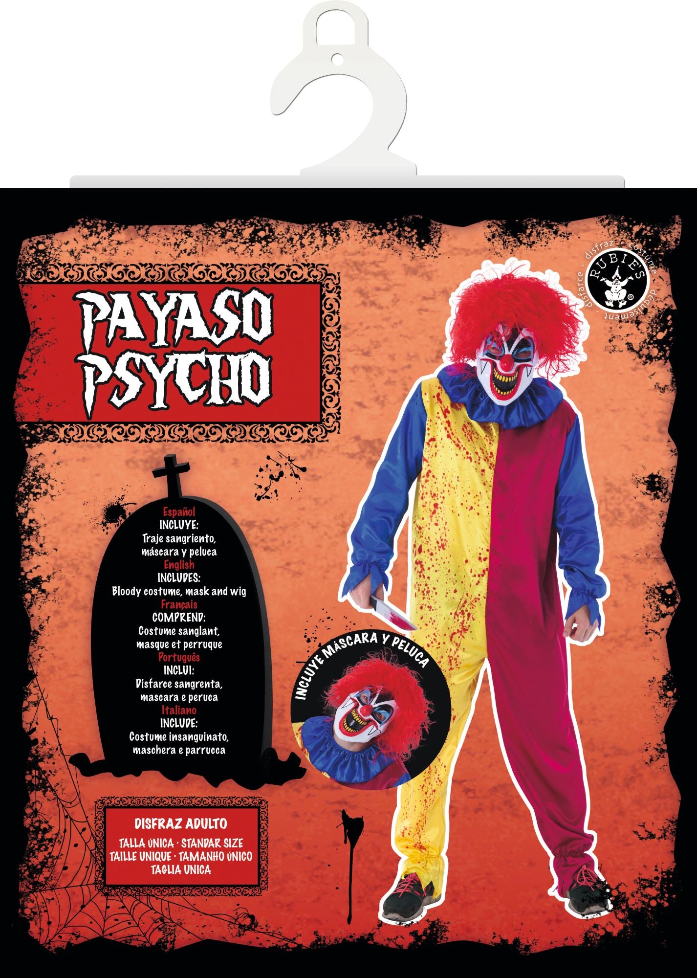 Déguisement Clown Sanglant BM / Costume Clown Sanglant Halloween / La Maison Du Déguisement