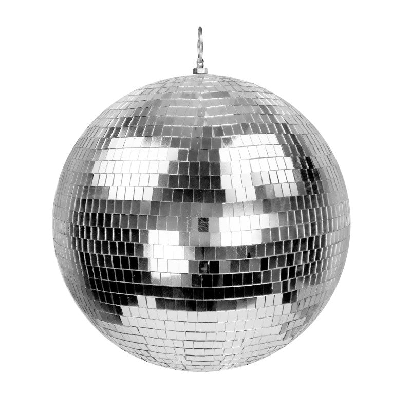 Boule à Facettes Miroir Argent 30 cm / Boule Disco Argent 30 cm /  La Maison du Déguisement