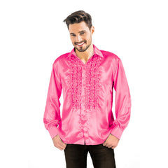 Chemise Disco Rose / Chemise Partie Rose / la Maison Du Déguisement