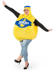 Déguisement Bouteille d’Orangina Jaune / Costume  Bouteille d’Orangina Jaune / La Maison Du Déguisement