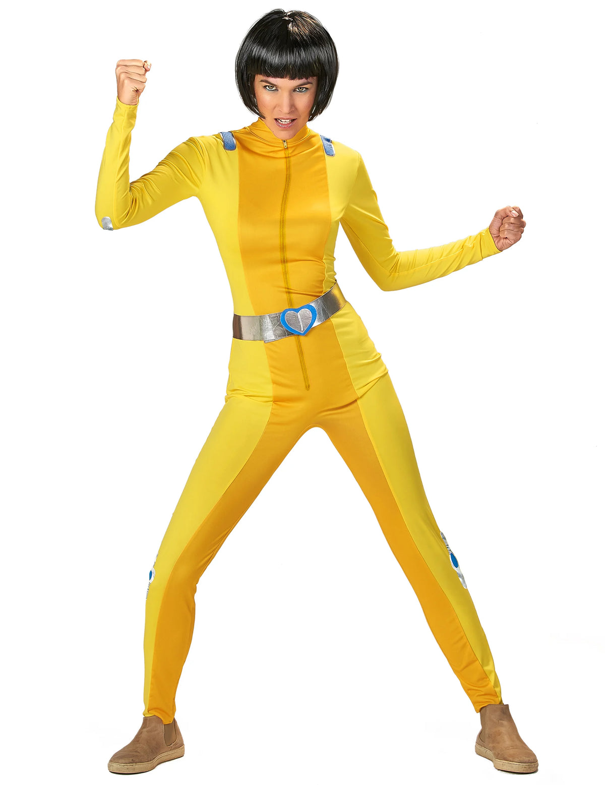 Déguisement Totally Spies™ jaune Alex Femme / Costume Combinaison Espionne Jaune / La Maison Du Déguisement