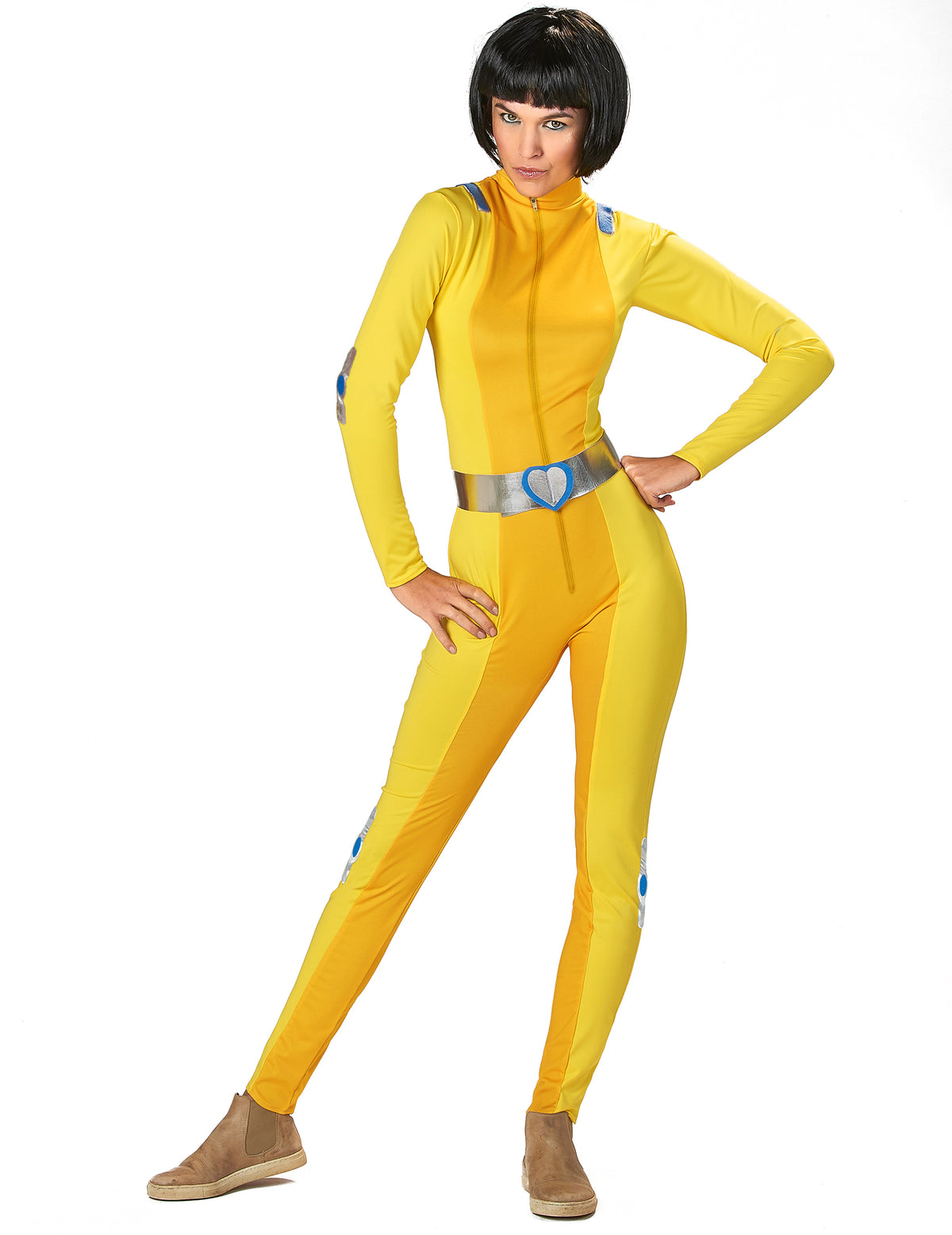 Déguisement Totally Spies™ jaune Alex Femme / Costume Combinaison Espionne Jaune / La Maison Du Déguisement