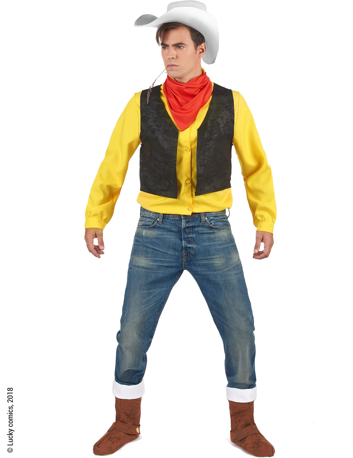 Déguisement de Lucky Luck Adulte / Costume Lucky Luck, Cow boy Adulte / La Maison Du Déguisement