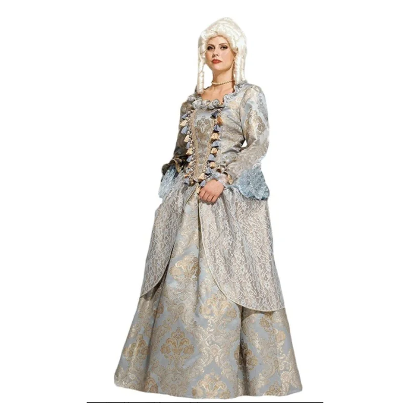 Location Déguisement Marquise Bleu Luxe / Location Robe Marie Antoinette Luxe / La Maison Du Déguisement