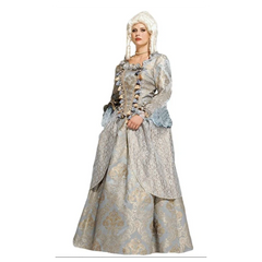 Location Déguisement Marquise Bleu Luxe / Location Robe Marie Antoinette Luxe / La Maison Du Déguisement