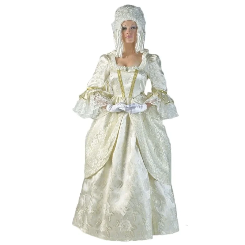 Location Déguisement Marquise Blanc Luxe / Location Robe Marie Antoinette Luxe / La Maison Du Déguisement