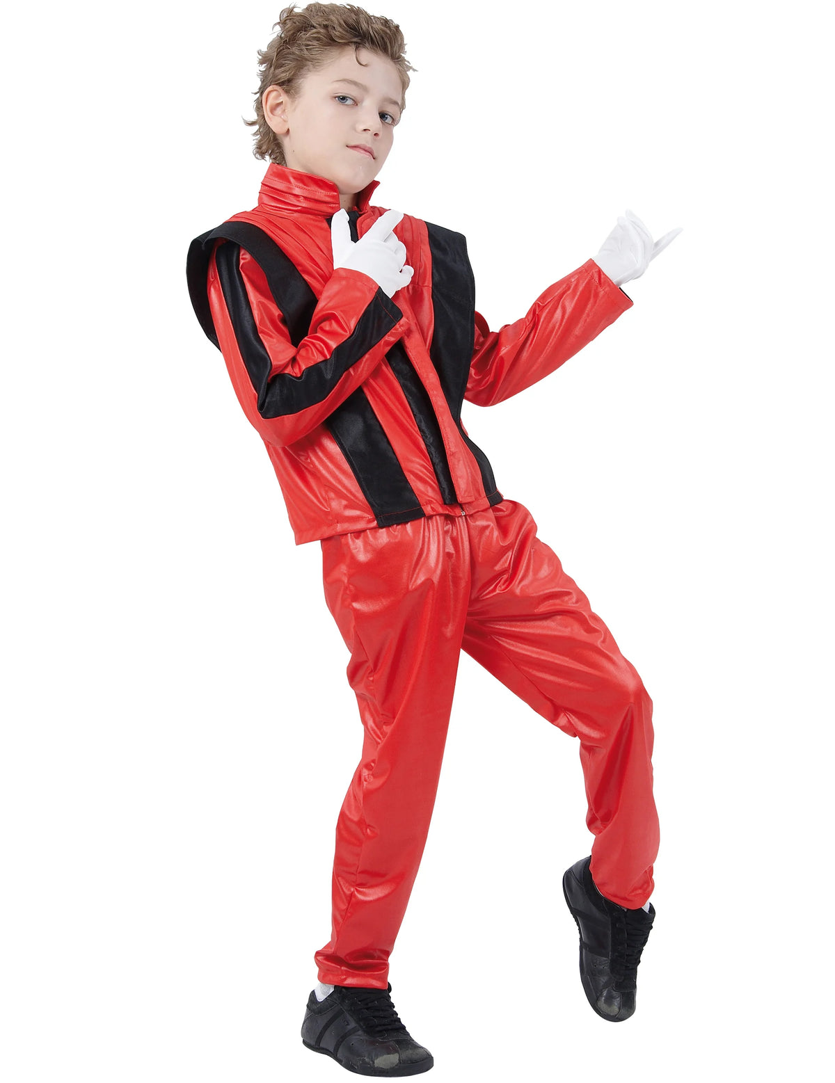 Déguisement Star De La Pop Enfant / Costume Michael Jackson Enfant / Costume King Of Pop Rouge / La Maison Du Déguisement