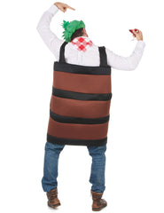 Location Déguisement Tonneau de Vin Adulte / Location Costume Barrel Marron / La Maison Du Déguisement