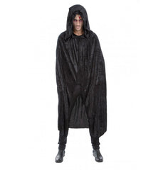 Cape Capuche velours Noir Luxe / Cape avec capuche velours noir luxe / La Maison Du Déguisement
