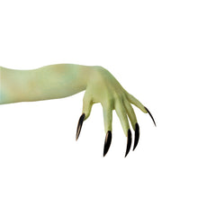 Ongles Noires Longues Avec Adhésives / Faux Ongles Noirs Halloween / La Maison Du Déguisement