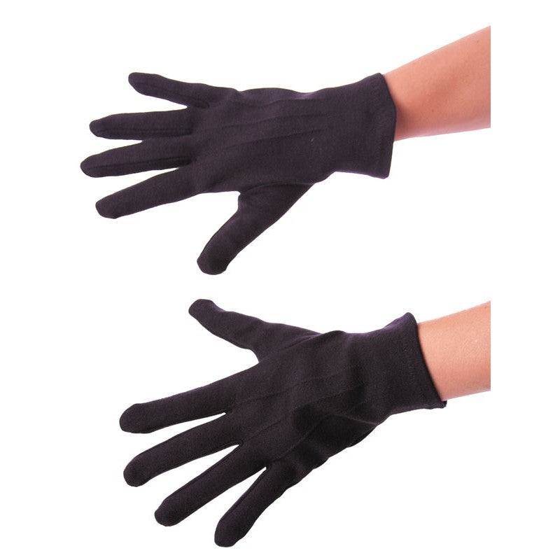 Gants Courts Noir / Gants de mariage Noir / Gants Noir /  La Maison du Déguisement