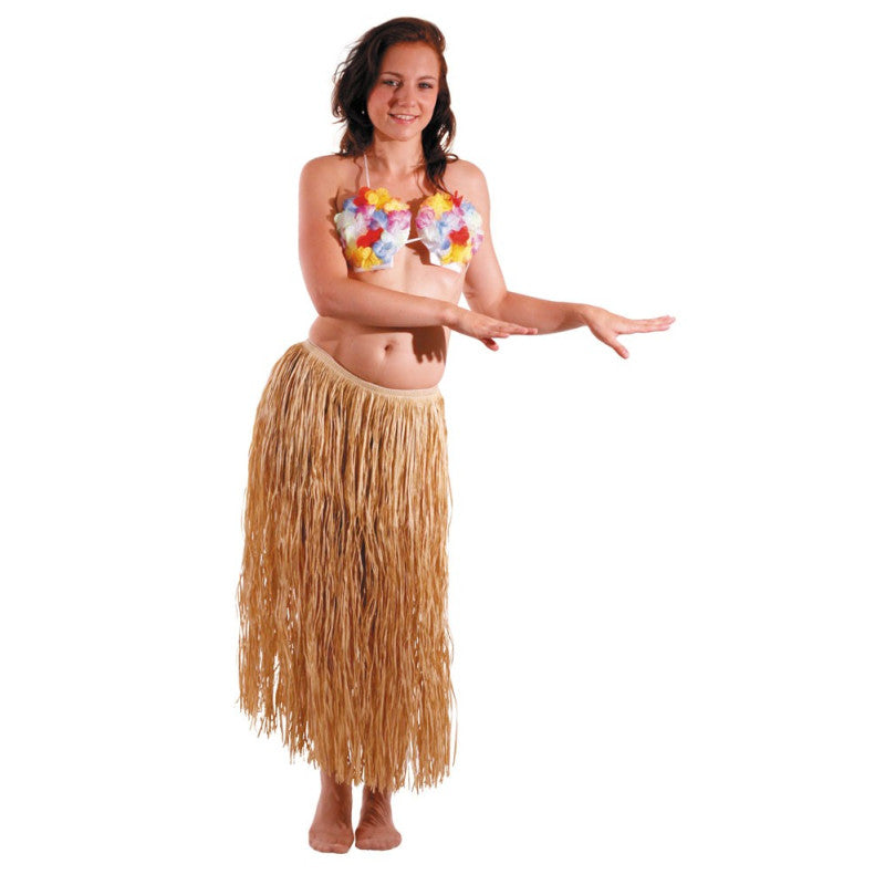 Jupe Hawaïenne en raphia naturel / Jupe Hawaï en raphia / la Maison Du déguisement