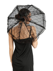 Ombrelle en Dentelle Noir / Parapluie Dentelle Noir / La Maison Du Déguisement
