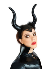 Déguisement Cape Maléfique à Cornes Femme / Costume Cape MALEFIQUE Avec Cornes / Cape Maléficia Halloween / La maison Du Déguisement