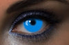Lentilles fantaisie journalière UV Glow Bleu / lentilles halloween bleues Lentilles Fluorescentes UV Blue 7 jours UV Glow Blue / La Maison Du Déguisement