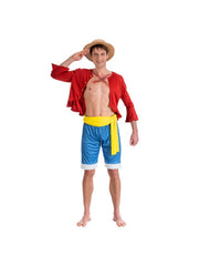 Déguisement Luffy Licence Adulte / Costume Luffy, One piece Manga Homme / La Maison Du Déguisement
