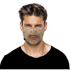 Masque Hannibal Lecter Halloween Latex / Masque Demi Visage Hannibal Luxe / La Maison Du Déguisement