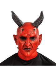 Masque Diable Latex / Masque Halloween Krampus Démon Rouge / La Maison Du Déguisement