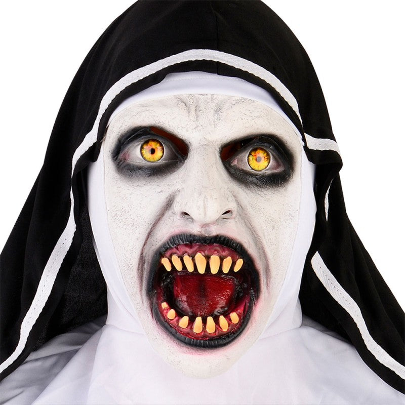 Masque Latex La Nonne Halloween / Masque Bonne Soeur The None Adulte / La maison Du Déguiosement