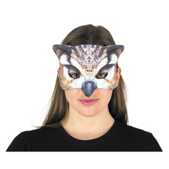 Masque En Tissu Hibou / Demi Masque Hibou / La Maison Du déguisement