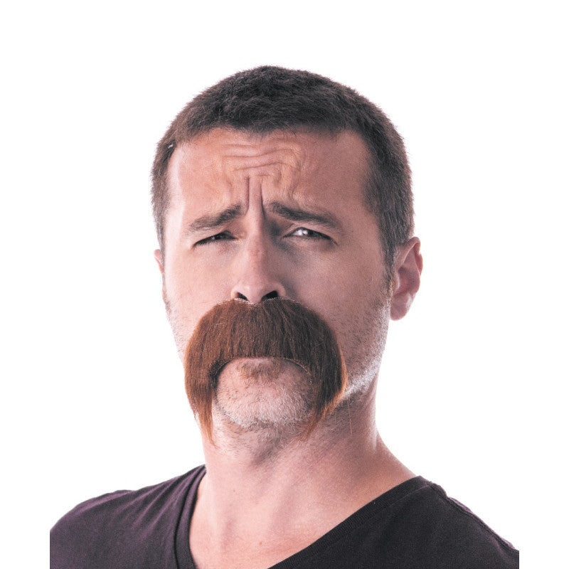 Moustache Kéké Marron / Moustache Kéké Marron Gaulois / Moustache Viking Kéké Châtain / La Maison Du Déguisement