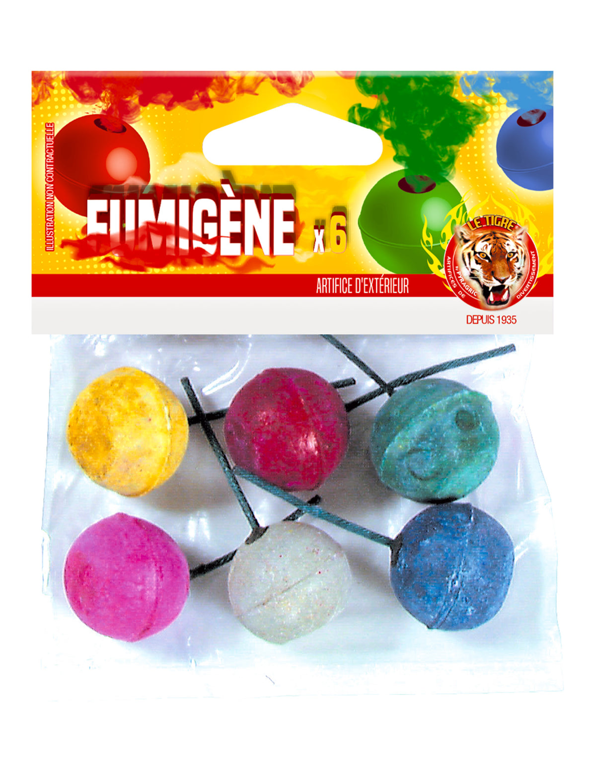 Fumigènes K1 Sachet de 6 / Boules Fumigènes / La Maison Du Déguisement